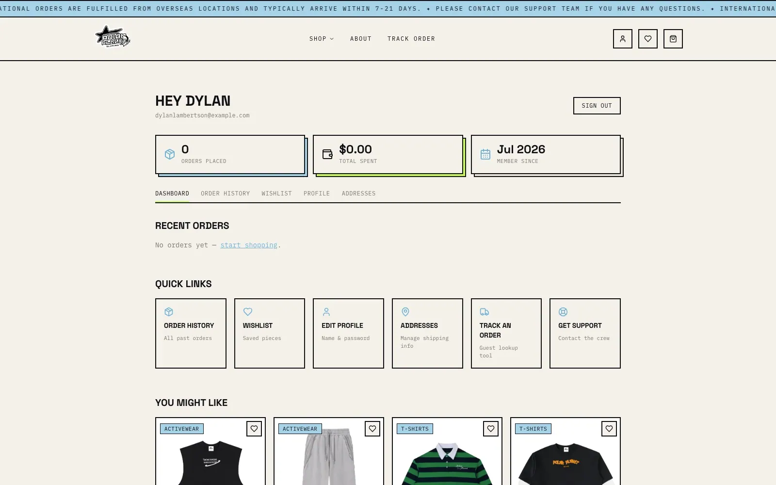 Polar Planet — Account