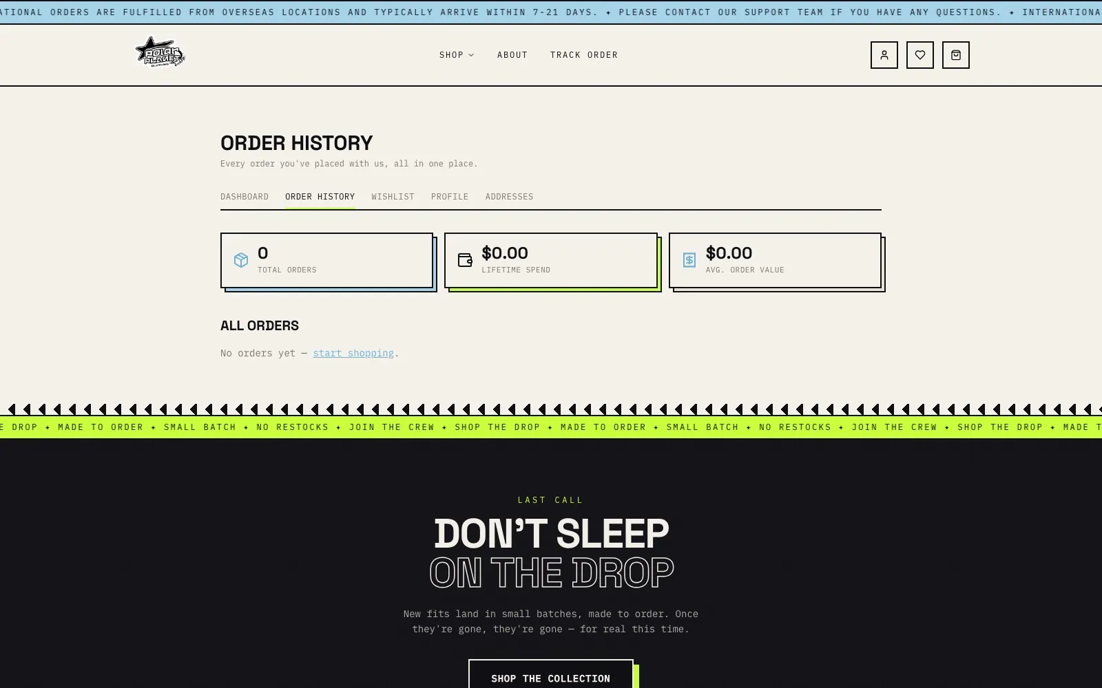 Polar Planet — Account orders