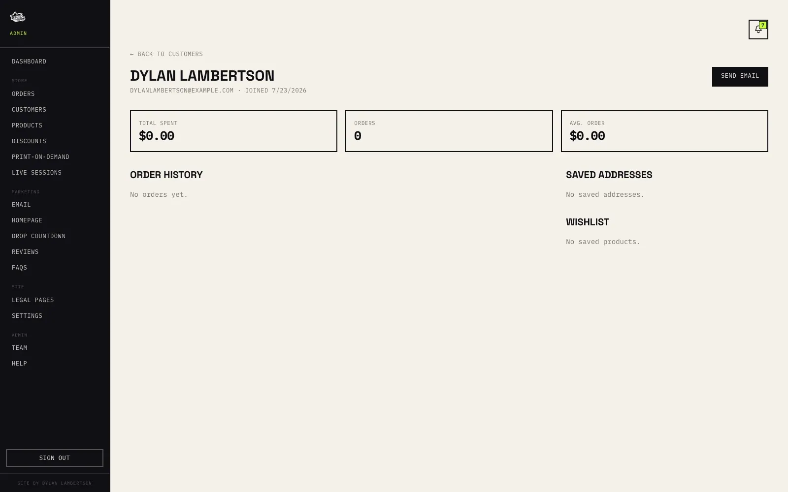 Polar Planet — Customer detail