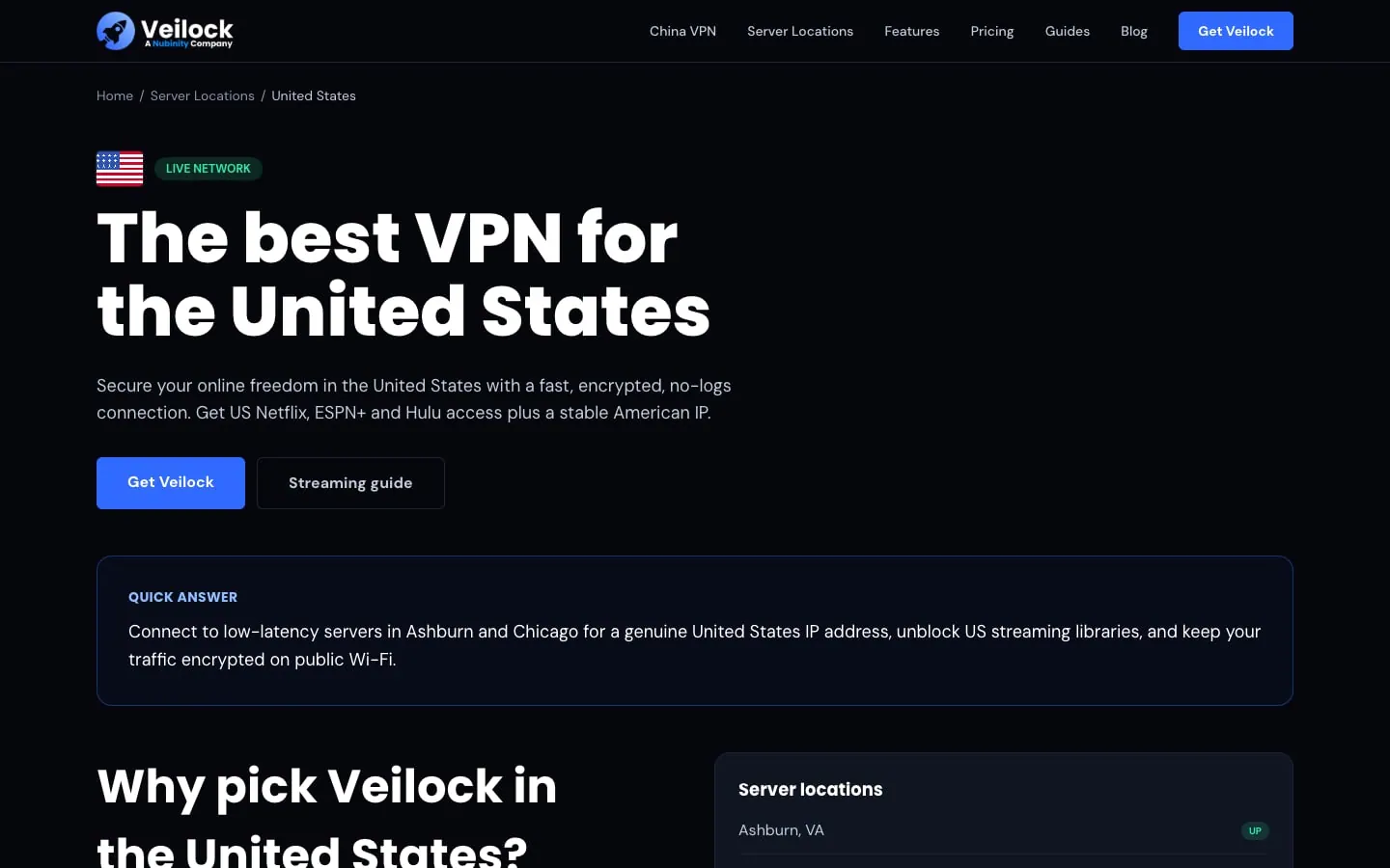 Veilock — Location